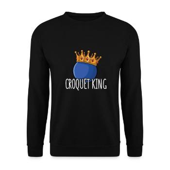 Croquet - Sweat-shirt Unisexe - noir - Devant - Alina (178cm) & Michal (187cm)