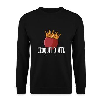 Croquet - Sweat-shirt Unisexe - noir - Devant - Alina (178cm) & Michal (187cm)