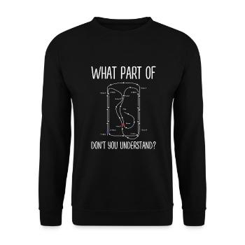 Croquet - Sweat-shirt Unisexe - noir - Devant - Alina (178cm) & Michal (187cm)