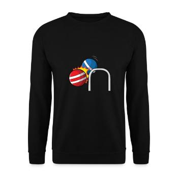 Croquet - Unisex Sweatshirt - black - Front - Alina (178cm) & Michal (187cm)