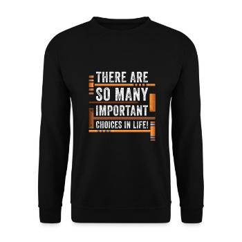 Croquet - Sweat-shirt Unisexe - noir - Devant - Alina (178cm) & Michal (187cm)