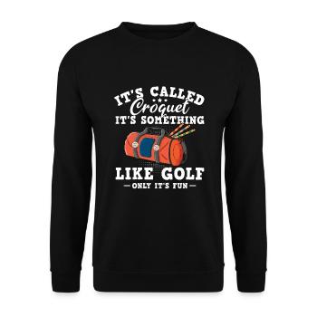 Croquet - Sweat-shirt Unisexe - noir - Devant - Alina (178cm) & Michal (187cm)