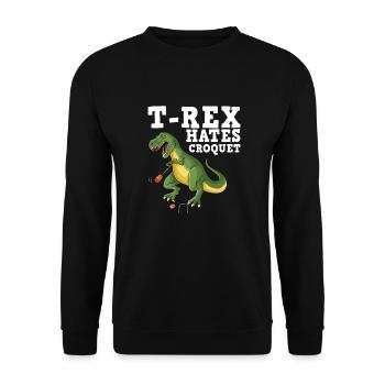 Croquet - Sweat-shirt Unisexe - noir - Devant - Alina (178cm) & Michal (187cm)