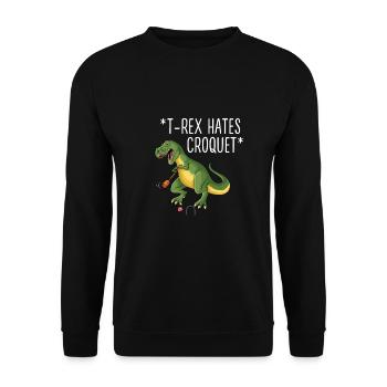 Croquet - Sweat-shirt Unisexe - noir - Devant - Alina (178cm) & Michal (187cm)