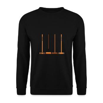 Croquet - Sweat-shirt Unisexe - noir - Devant - Alina (178cm) & Michal (187cm)