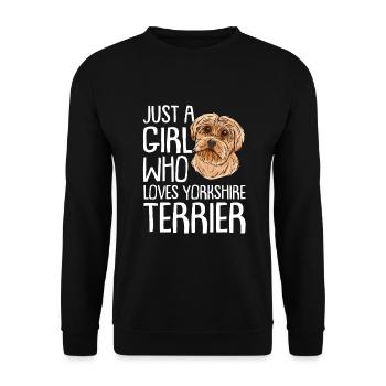 Yorkshire Terrier Dog Dog Propriétaire - Sweat-shirt Unisexe - noir - Devant - Alina (178cm) & Michal (187cm)