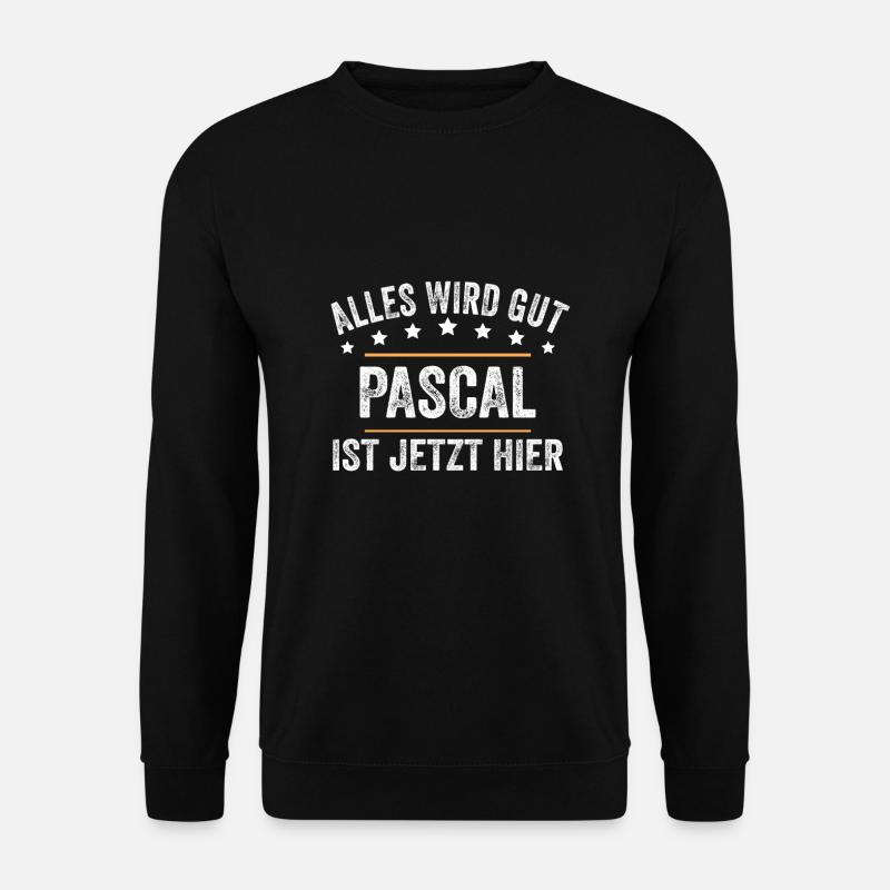 Pascal Vorname Name Geburtstag - Unisex Pullover - Schwarz