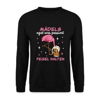 Flamingo JGA - Unisex Pullover - Schwarz - Vorne - Alina (178cm) & Michal (187cm)