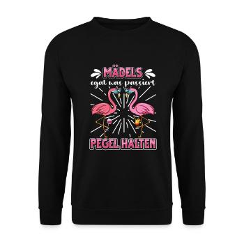Flamingo JGA - Unisex Pullover - Schwarz - Vorne - Alina (178cm) & Michal (187cm)