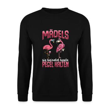 Flamingo JGA - Unisex Pullover - Schwarz - Vorne - Alina (178cm) & Michal (187cm)