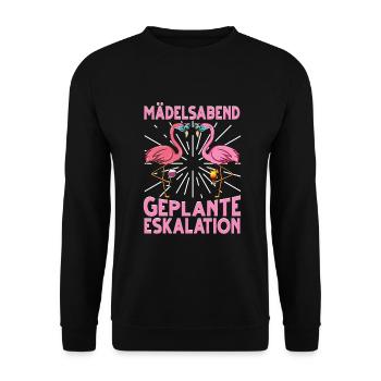 Flamingo JGA - Unisex Pullover - Schwarz - Vorne - Alina (178cm) & Michal (187cm)