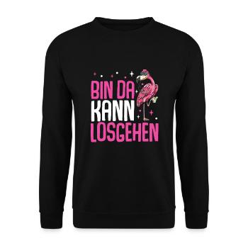 Flamingo JGA - Unisex Pullover - Schwarz - Vorne - Alina (178cm) & Michal (187cm)