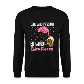 Flamingo JGA - Unisex Pullover - Schwarz - Vorne - Alina (178cm) & Michal (187cm)