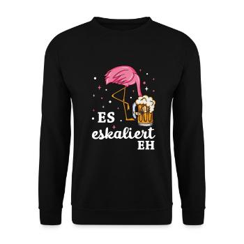 Flamingo JGA - Unisex Pullover - Schwarz - Vorne - Alina (178cm) & Michal (187cm)