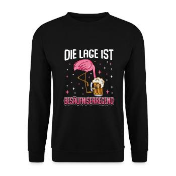 Flamingo JGA - Unisex Pullover - Schwarz - Vorne - Alina (178cm) & Michal (187cm)
