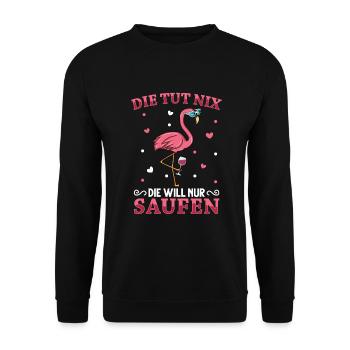 Flamingo JGA - Unisex Pullover - Schwarz - Vorne - Alina (178cm) & Michal (187cm)