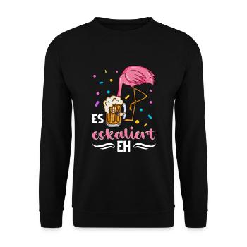 Flamingo JGA - Unisex Pullover - Schwarz - Vorne - Alina (178cm) & Michal (187cm)