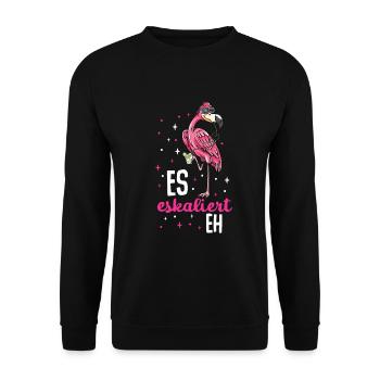 Flamingo JGA - Unisex Pullover - Schwarz - Vorne - Alina (178cm) & Michal (187cm)
