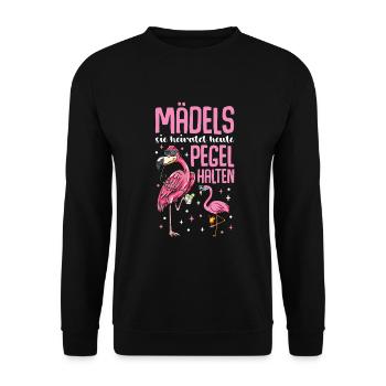Flamingo JGA - Unisex Pullover - Schwarz - Vorne - Alina (178cm) & Michal (187cm)