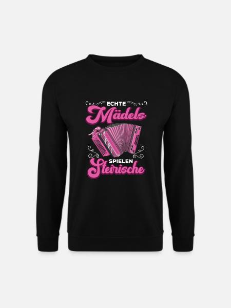 Steirische Harmonika Quetschn Ziachorgel - Unisex Pullover - Schwarz