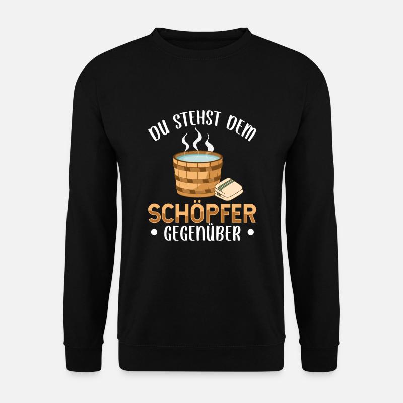 Sauna - Unisex Pullover - Schwarz