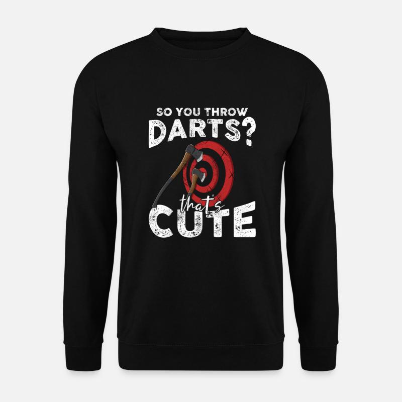 Throwing an axe - Unisex Sweatshirt - black