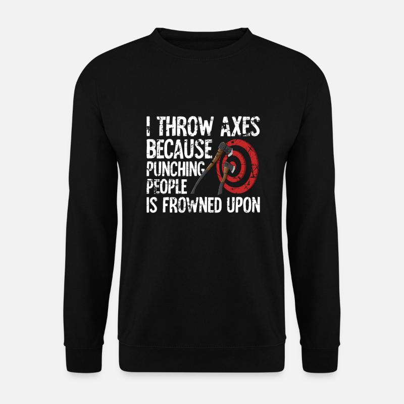 Lancer une hache - Sweat-shirt Unisexe - noir