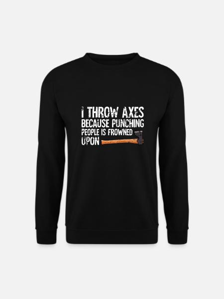 Lancer une hache - Sweat-shirt Unisexe - noir
