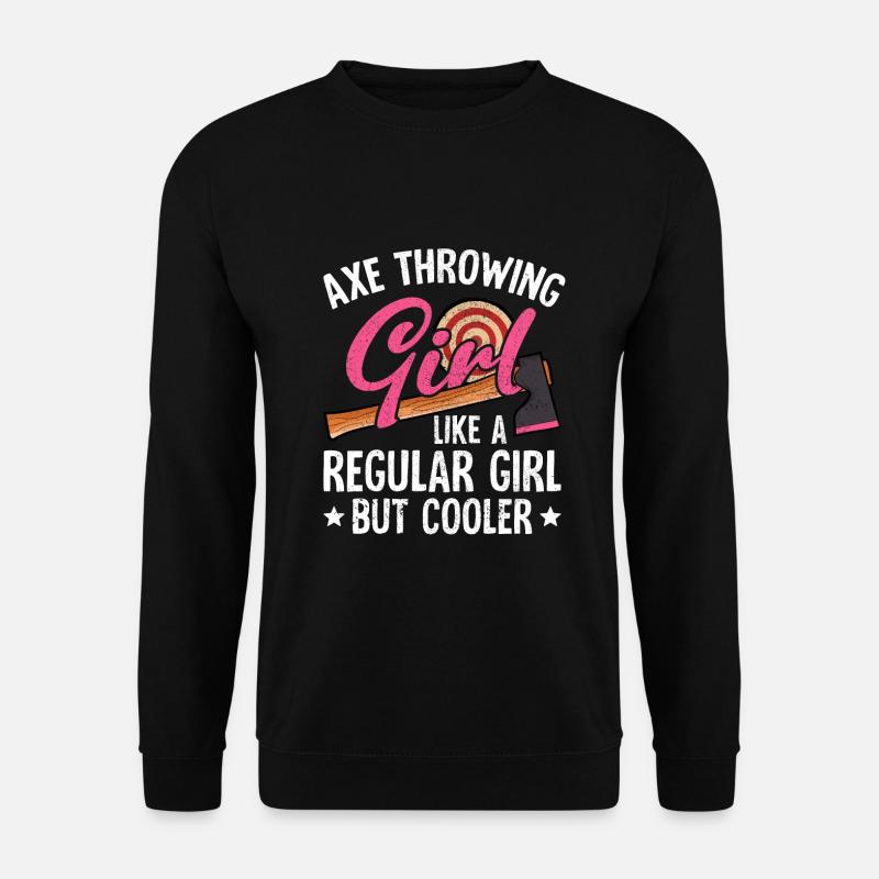 Axt Werfen - Unisex Pullover - Schwarz