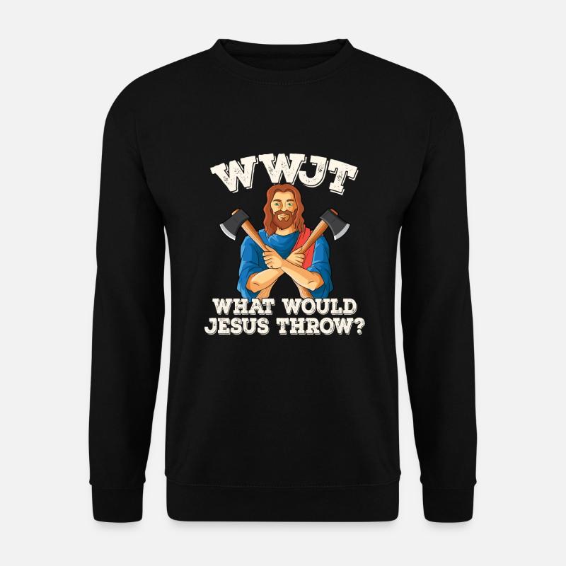 Axt Werfen - Unisex Pullover - Schwarz