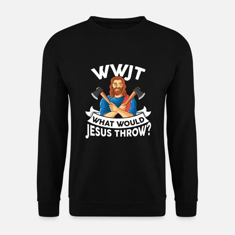 Axt Werfen - Unisex Pullover - Schwarz