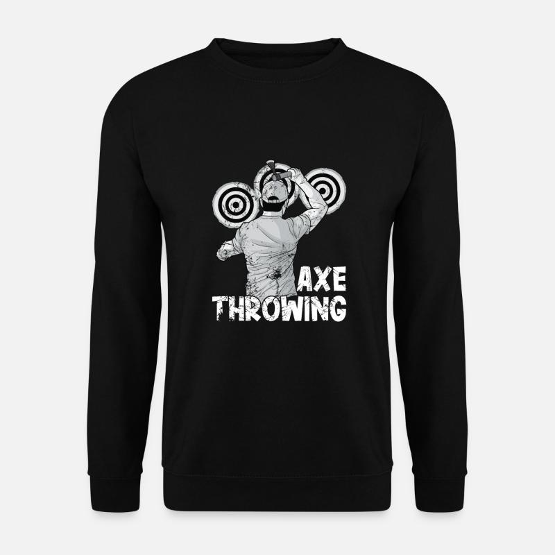 Throwing an axe - Unisex Sweatshirt - black