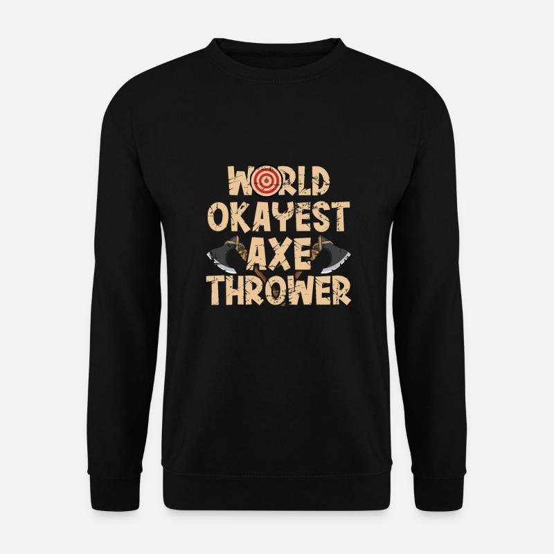 Throwing an axe - Unisex Sweatshirt - black