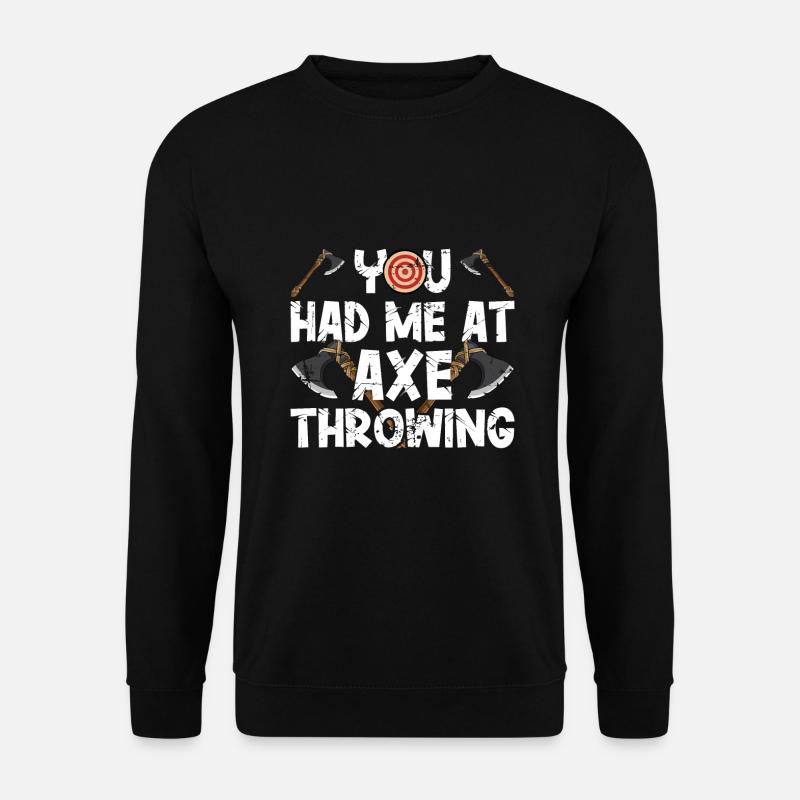 Throwing an axe - Unisex Sweatshirt - black