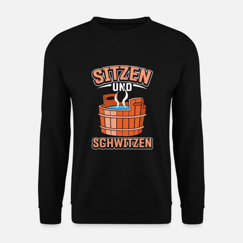 Sauna - Unisex Pullover - Schwarz