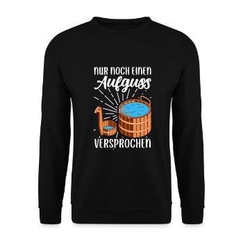 Sauna - Unisex Pullover - Schwarz - Vorne - Alina (178cm) & Michal (187cm)