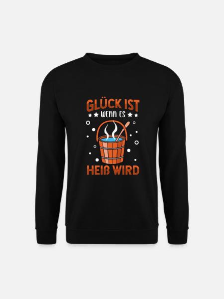 Sauna - Unisex Pullover - Schwarz