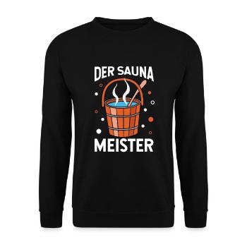 Sauna - Unisex Pullover - Schwarz - Vorne - Alina (178cm) & Michal (187cm)