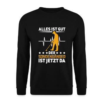 Sondeln - Unisex Pullover - Schwarz - Vorne - Alina (178cm) & Michal (187cm)