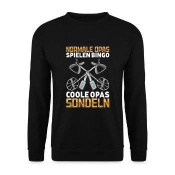 Sondeln - Unisex Pullover - Schwarz - Vorne - Alina (178cm) & Michal (187cm)