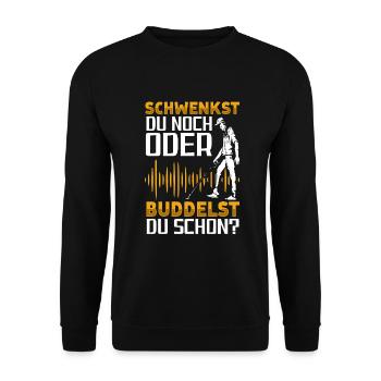 Sondeln - Unisex Pullover - Schwarz - Vorne - Alina (178cm) & Michal (187cm)