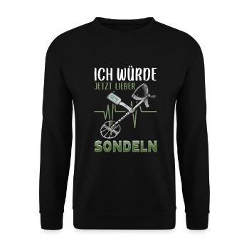 Sondeln - Unisex Pullover - Schwarz - Vorne - Alina (178cm) & Michal (187cm)