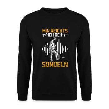 Sondeln - Unisex Pullover - Schwarz - Vorne - Alina (178cm) & Michal (187cm)