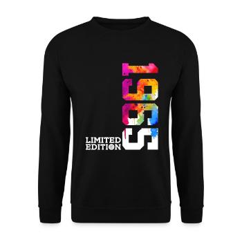 61ST BIRTHDAY LIMITED EDITION 1965 - Unisex Sweatshirt - black - Front - Alina (178cm) & Michal (187cm)