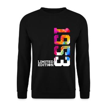 73RD BIRTHDAY LIMITED EDITION 1953 - Unisex Sweatshirt - black - Front - Alina (178cm) & Michal (187cm)