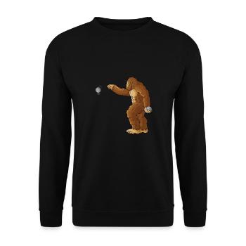 Petanque Boule Game Set Boccia - Unisex Pullover - Schwarz - Vorne - Alina (178cm) & Michal (187cm)