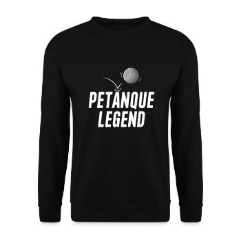 Petanque Boule Game Set Boccia - Unisex Sweatshirt - black - Front - Alina (178cm) & Michal (187cm)