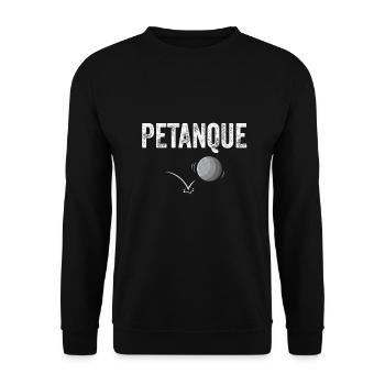Petanque Boule Game Set Boccia - Unisex Sweatshirt - black - Front - Alina (178cm) & Michal (187cm)