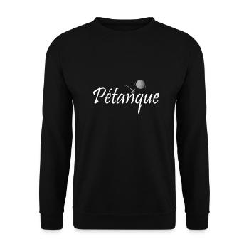 Petanque Boule Game Set Boccia - Unisex Sweatshirt - black - Front - Alina (178cm) & Michal (187cm)