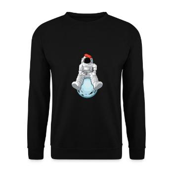 Petanque Boule Game Set Boccia - Unisex Sweatshirt - black - Front - Alina (178cm) & Michal (187cm)